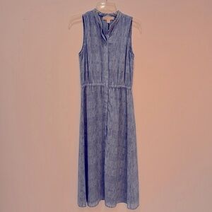 Michael Kors blue midi dress